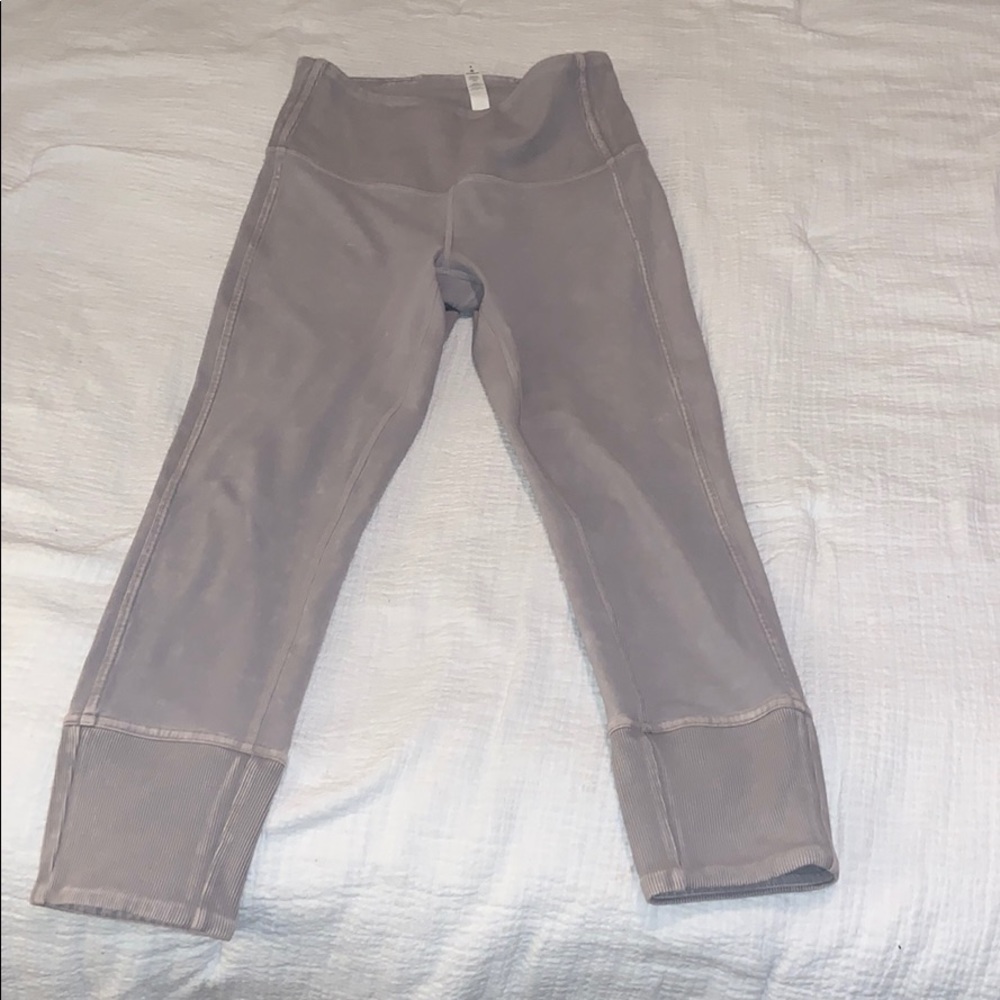 Lulu lemon high rise acid wash crop yoga pants